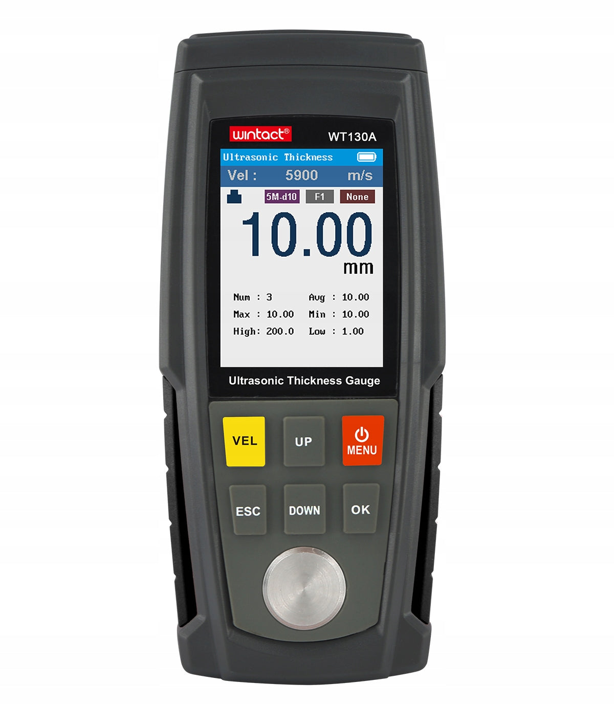 ULTRASONIC PAINT COATING MATERIAL THICKNESS GAUGE TESTER WITH PROBE Manufacturer code WT130A
