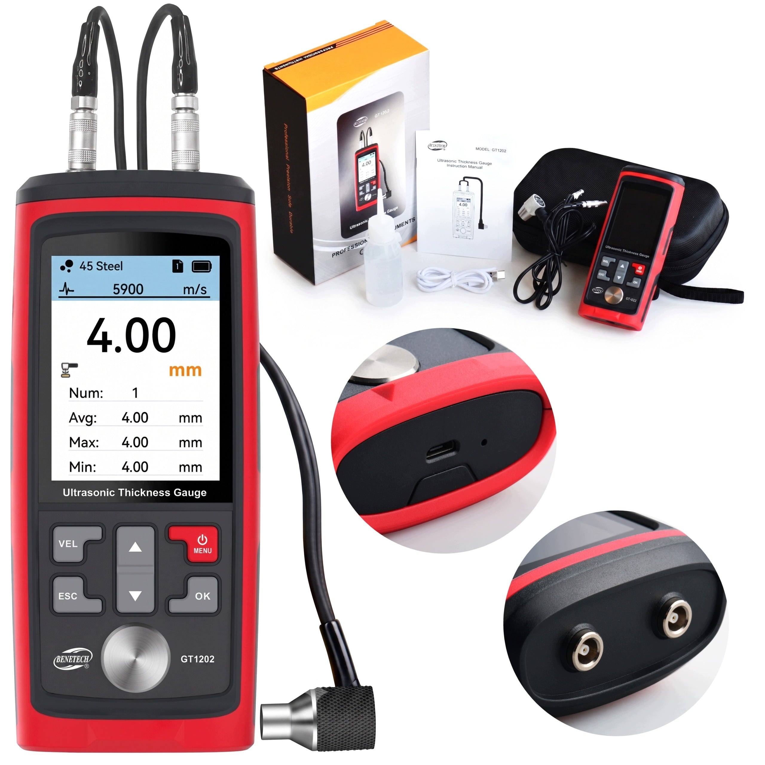 ULTRASONIC PAINT THICKNESS GAUGE COATING TESTER SOFTWARE ON PC
