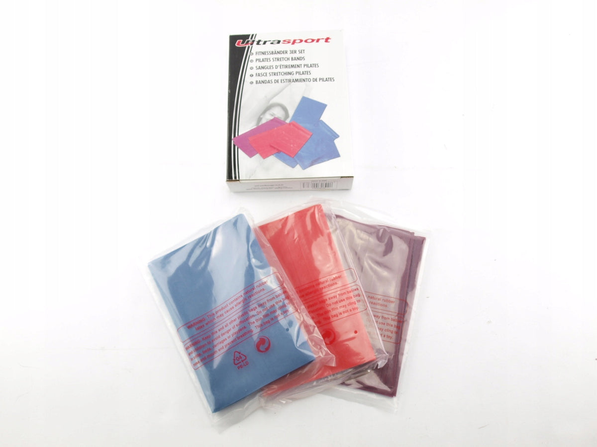 ULTRASPORT set of resistance bands / rubbers - 3 pieces Color multicolor