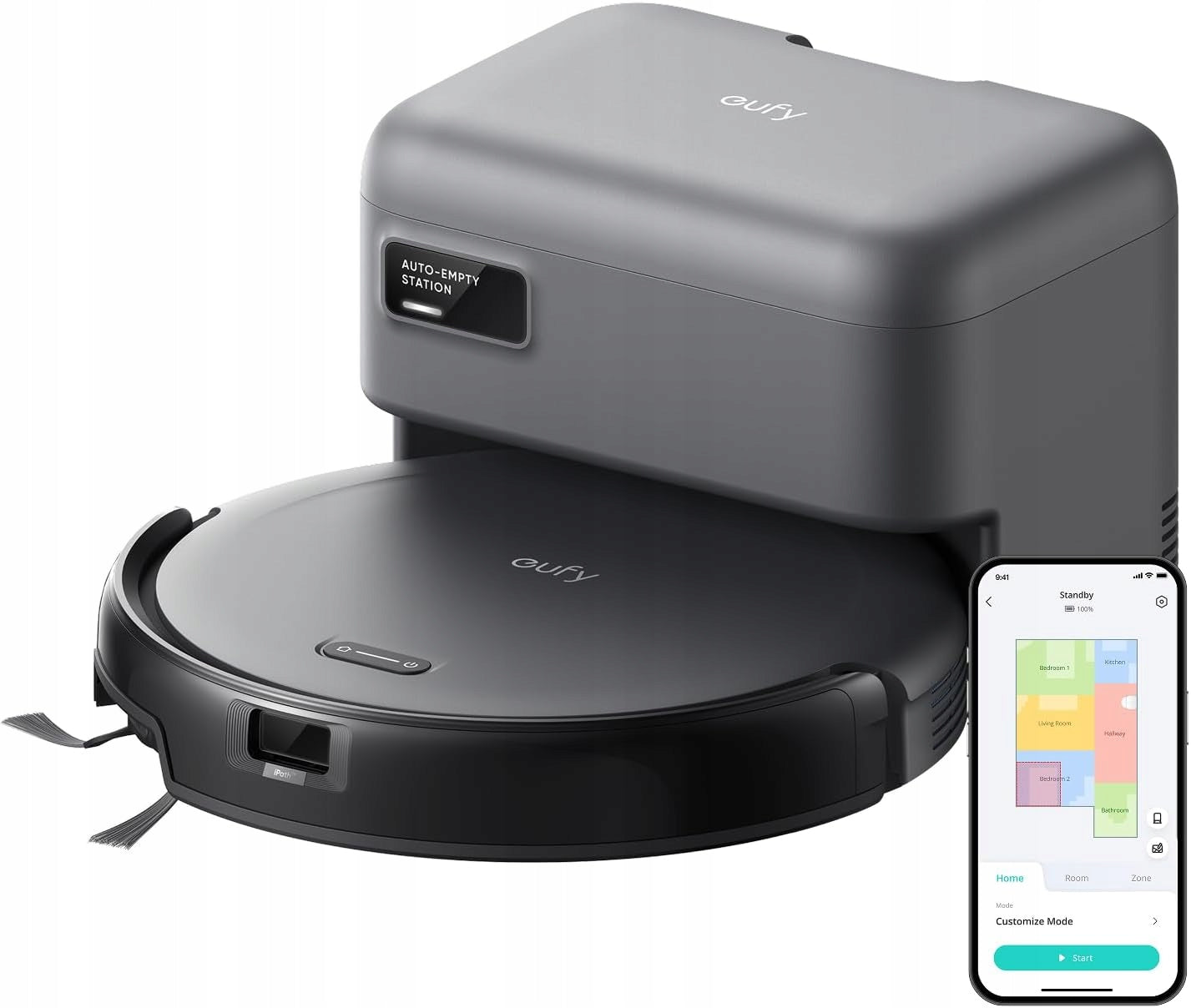 ULTRATHIN SELF-EMPTYING CLEANING ROBOT 7,3 CM WITH LASER NAVIGATION