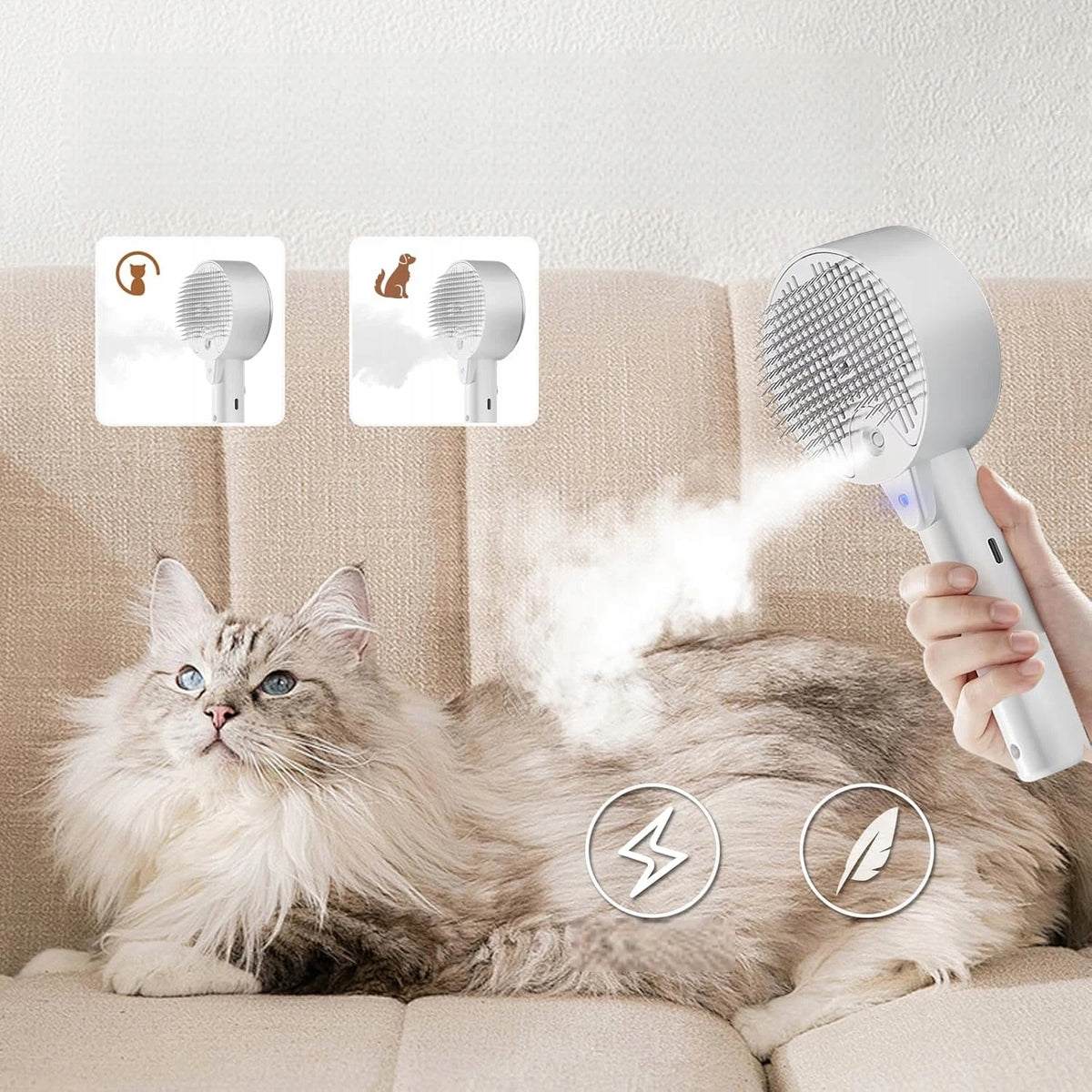 ULTRAVIOLET BRUSH WITH WATER DISPENSER FOR CATS AND DOGS 30ML Brand no brand