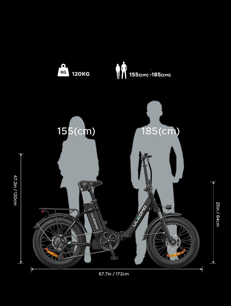 ULZOMO DOLPHIN Electric Vehicle 350W 120HP 468WH 20" Male/Women with LED Manufacturer code DOLPHIN 350W 120KM 468WH Męski/Damski z LED