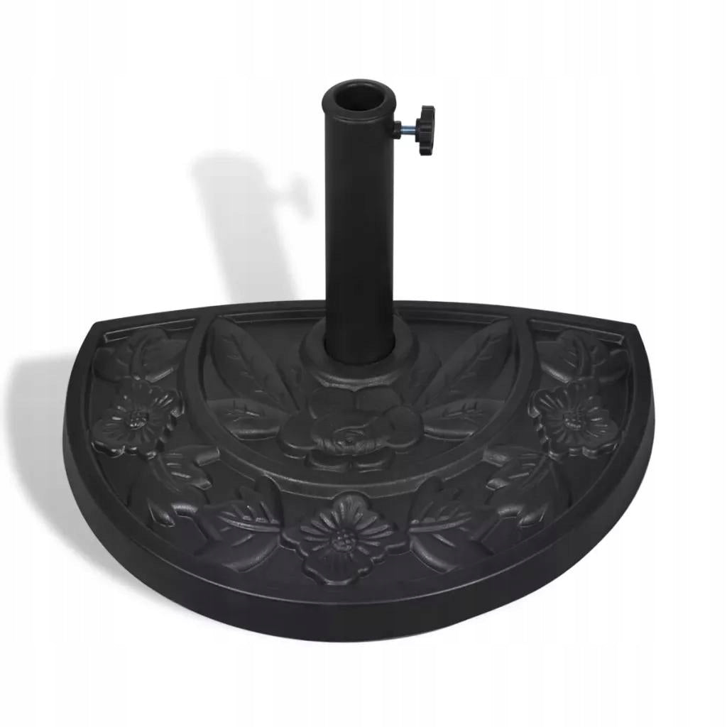 UMBRELLA BASE STEEL SEMICIRCULAR 50 x 33 cm