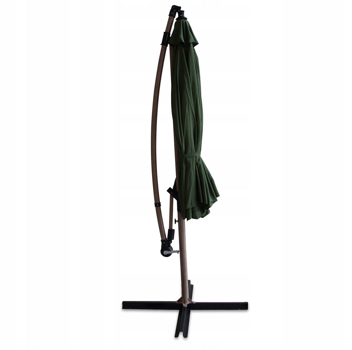 UMBRELLA large GARDEN FOLDING SIDE SANTORINI with boom GREEN 3m Manufacturer code 005822