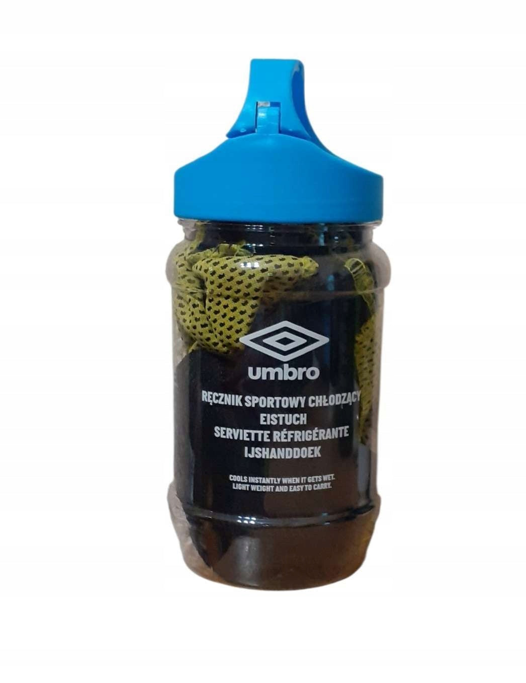 UMBRO Cooling towel Yellow 30x90 cm