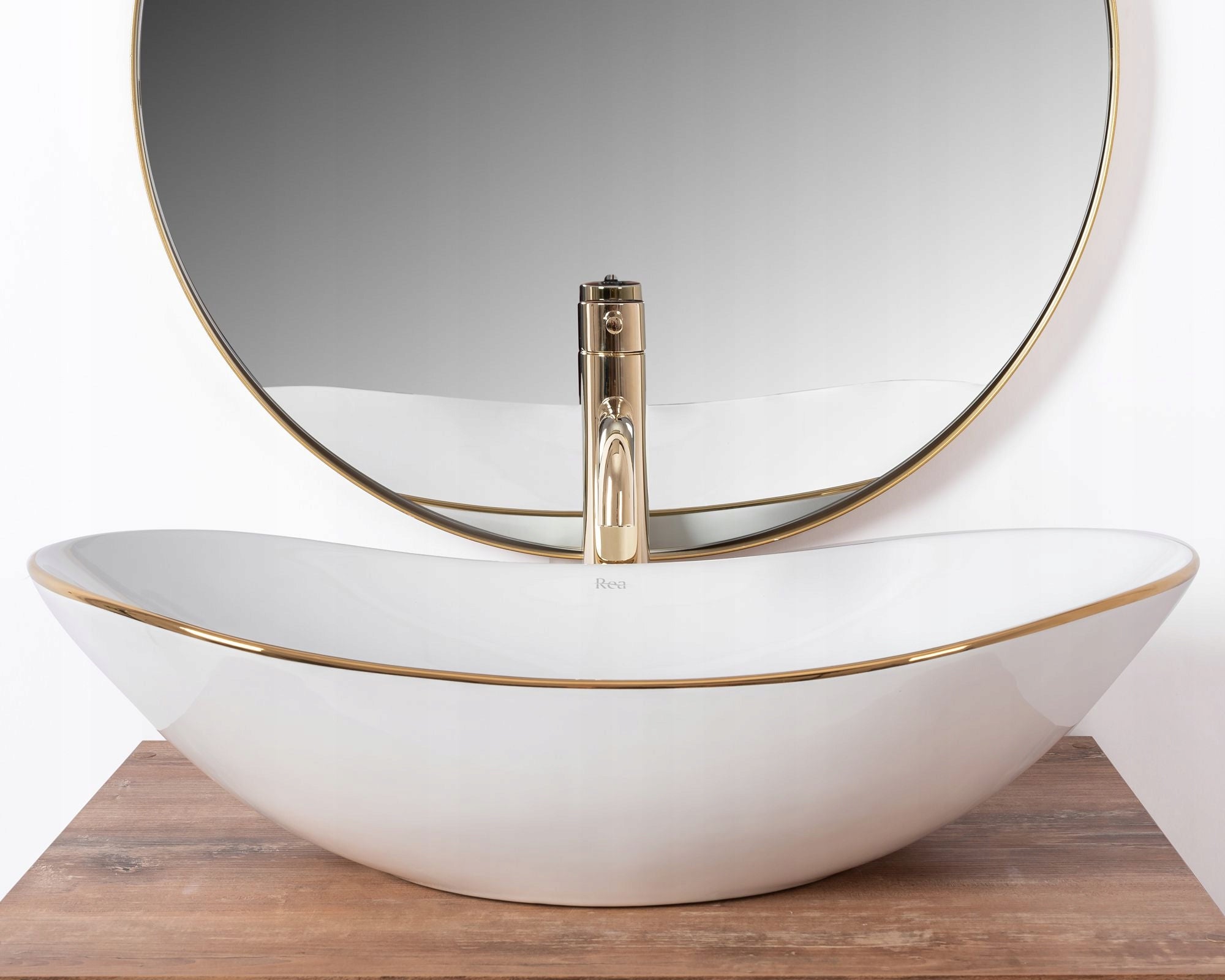 Waschbecken Rea Royal 60 Gold Edge 