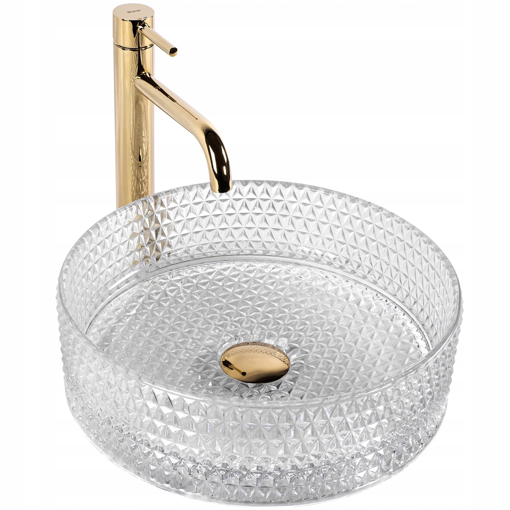Rea Cristal Aufsatzwaschbecken Klar 