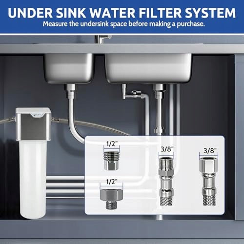 UNDER-TOP WATER FILTER SINK HIGH-EFFICIENCY NSF CERTIFICATE Model SWC5908151086971