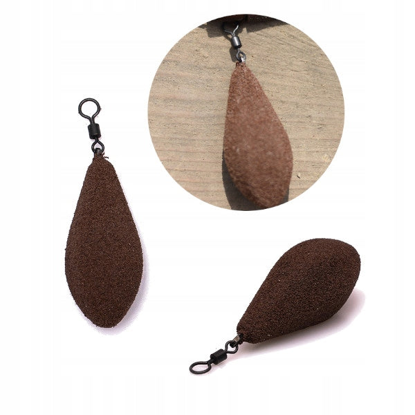 UNDERCARP TORPEDO WEIGHT WITH SWIVEL BROWN 120G CARP FISHING
