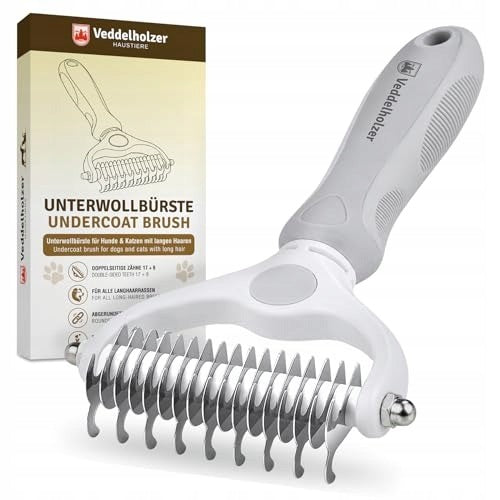UNDERCOAT BRUSH FOR DOGS AND CATS DOUBLE-SIDED BRUSH Packaging status original