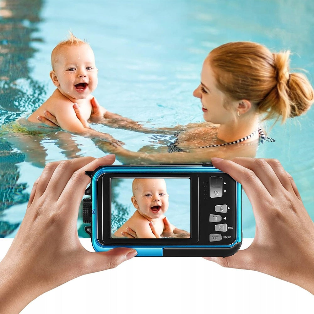 UNDERWATER WATERPROOF CAMERA AGFA 48MP 16X LENS UP TO 3.5M 2.7”FOR BEACHES Packaging status original