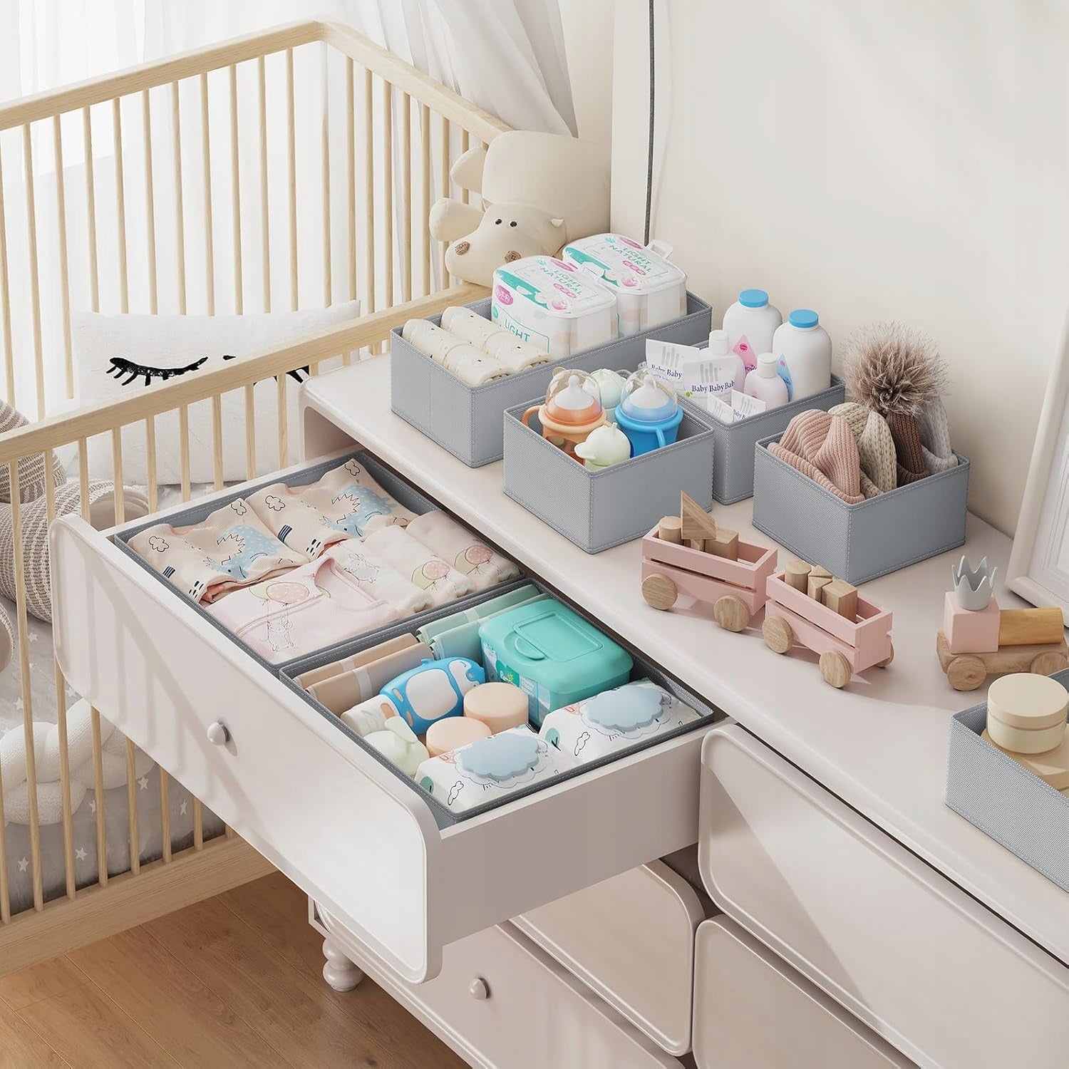 UNDERWEAR CABINET DRAWER ORGANIZER SOCKS SET OF 6 | 3 SIZES Kind drawer organizer