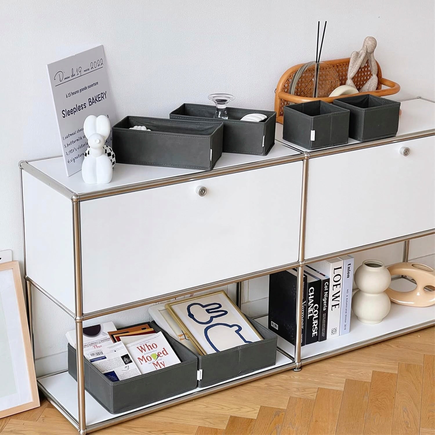 UNDERWEAR CLOSET DRAWER ORGANIZER COMPARTMENTAL CLOTHES SET OF 6 Product width 13 cm