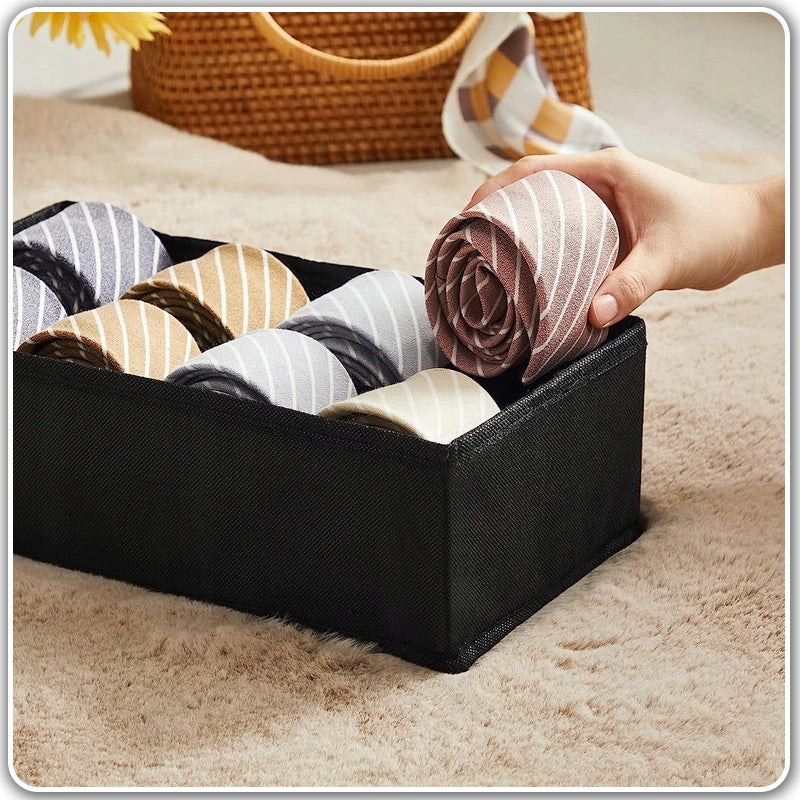 UNDERWEAR DRAWER ORGANIZER SOCKS FOR CLOSET SET 4IN1 Color black