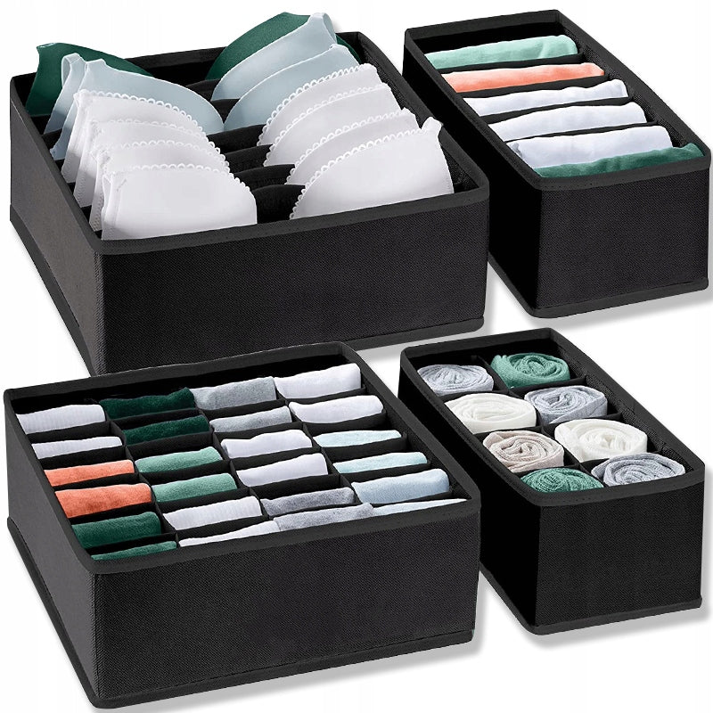 UNDERWEAR DRAWER ORGANIZER SOCKS FOR CLOSET SET 4IN1