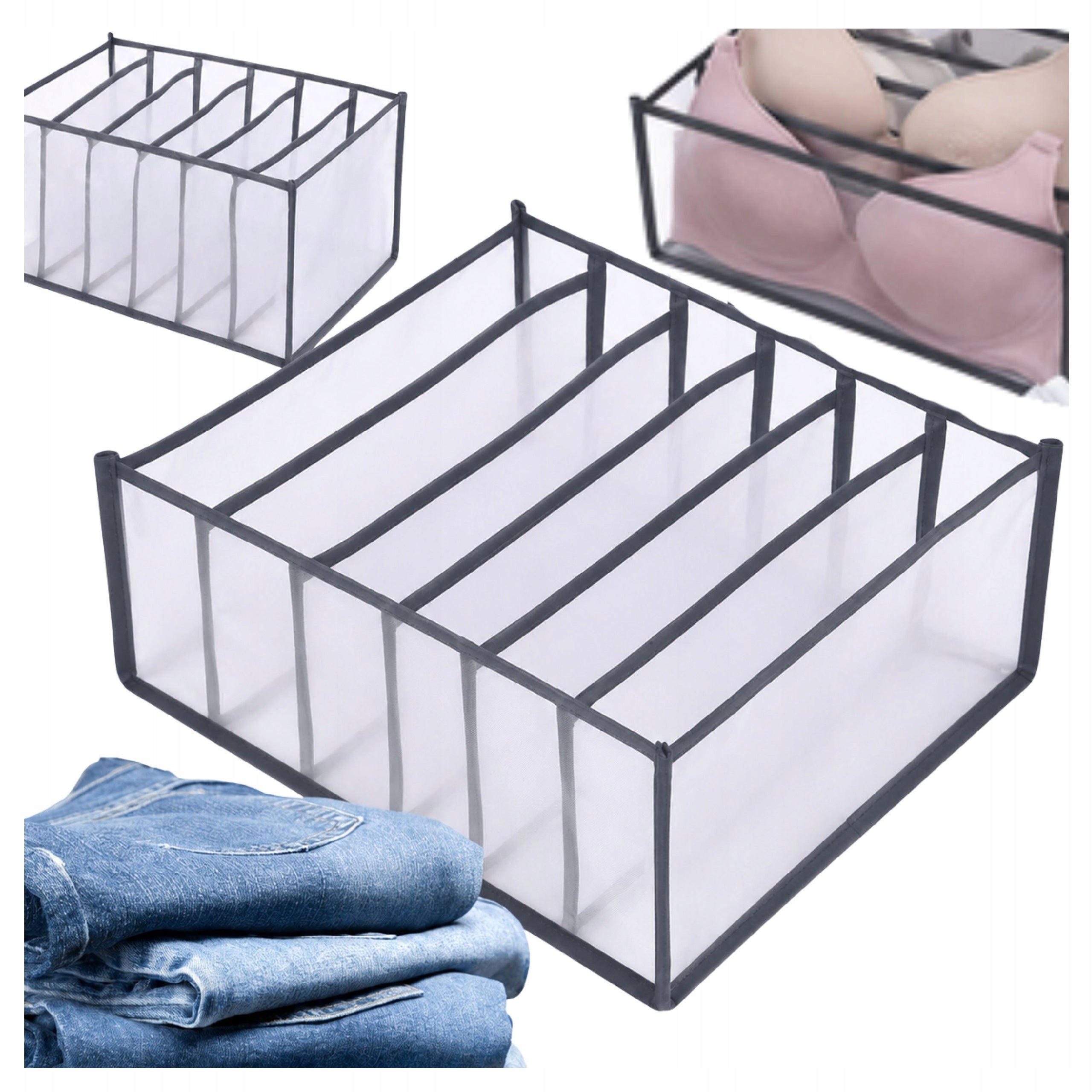 UNDERWEAR ORGANIZER BRAS FOR DRAWER CLOSET COMPARTMENT COMPARTMENTS