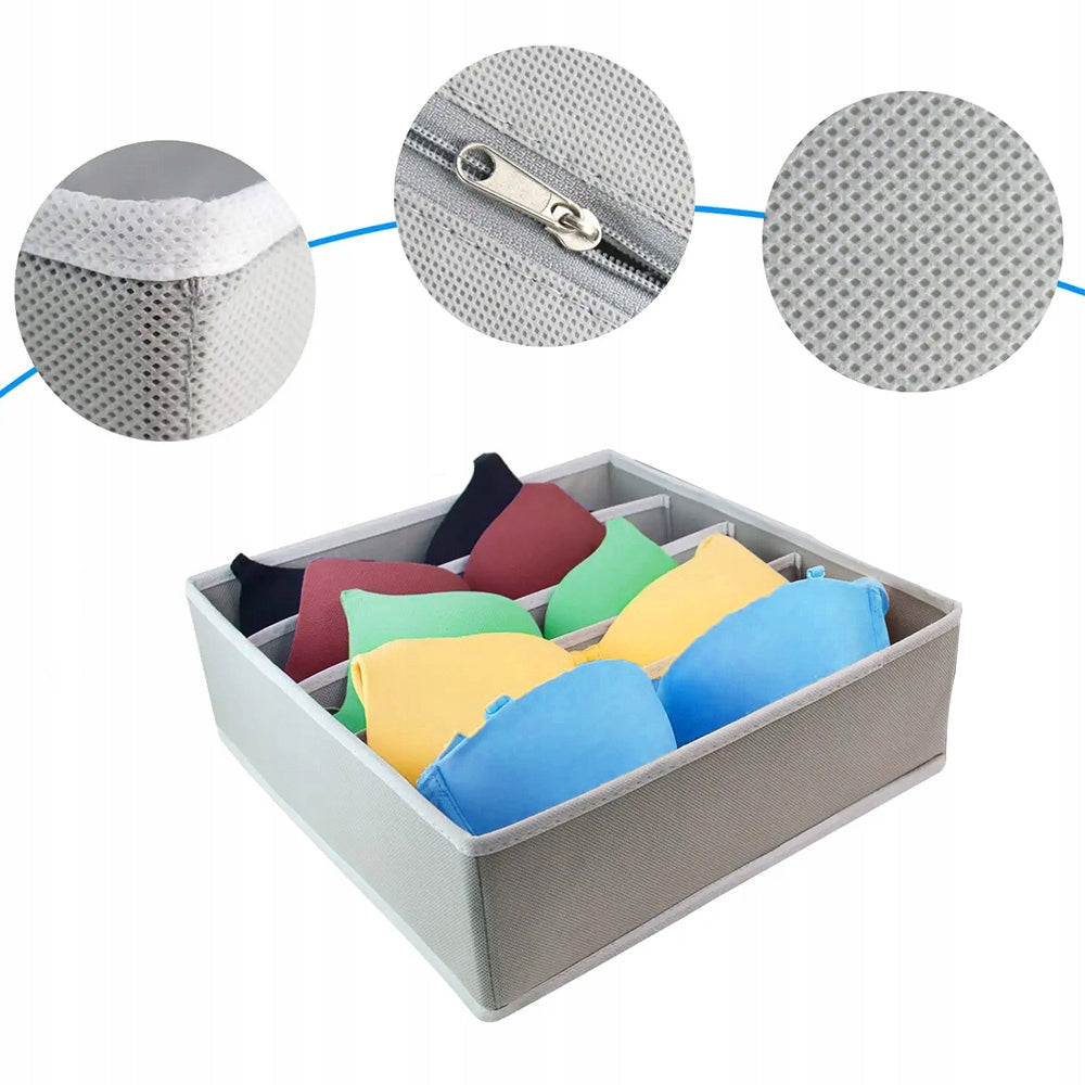 UNDERWEAR ORGANIZER SOCKS CLOTHES FOR DRAWER WARDROBE 30x30cm - 7p Brand no brand