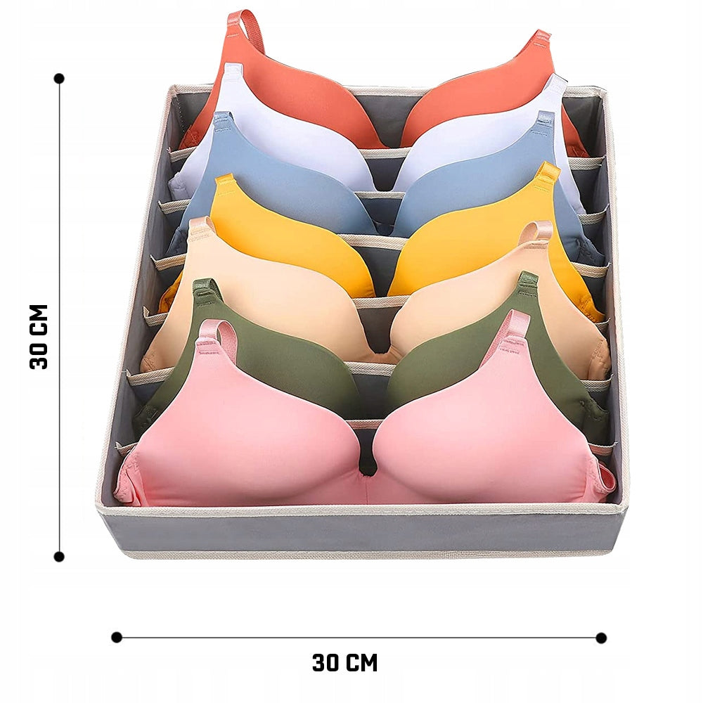 UNDERWEAR ORGANIZER SOCKS CLOTHES FOR DRAWER WARDROBE 30x30cm - 7p Kind drawer organizer