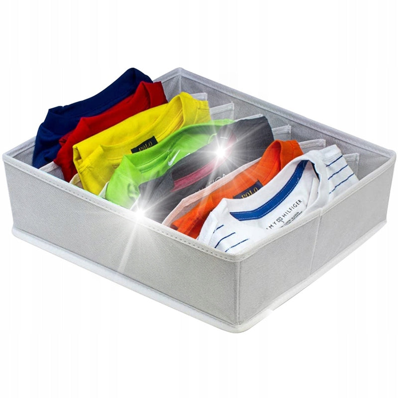 UNDERWEAR ORGANIZER SOCKS CLOTHES FOR DRAWER WARDROBE 30x30cm - 7p Manufacturer code 192278097