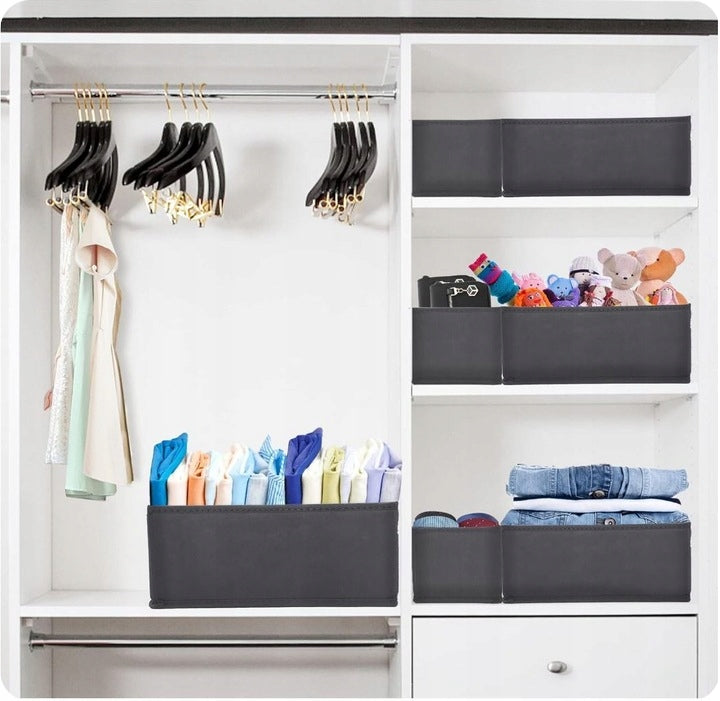 UNDERWEAR ORGANIZER SOCKS FOR CABINET DRAWER SET CONTAINER 6 PIECES Kind drawer organizer