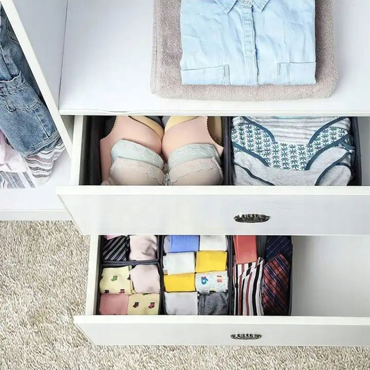 UNDERWEAR ORGANIZER SOCKS FOR CABINET DRAWER SET CONTAINER 6 PIECES Manufacturer code 364025533