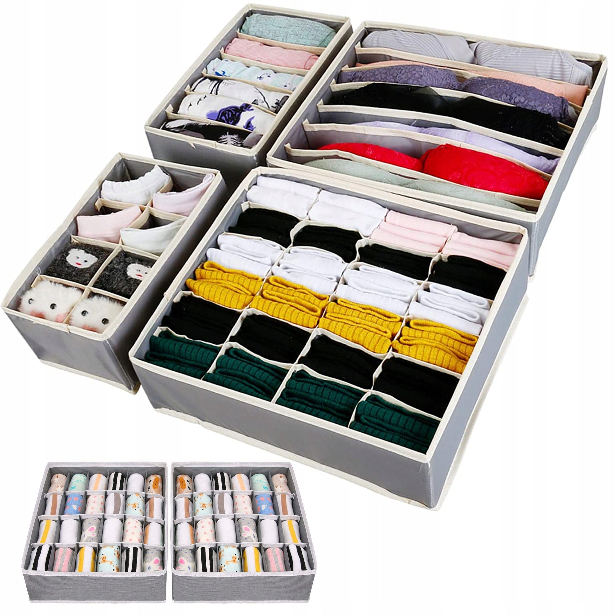 UNDERWEAR ORGANIZER SOCKS bras DRAWER CLOTHES t-shirts 4