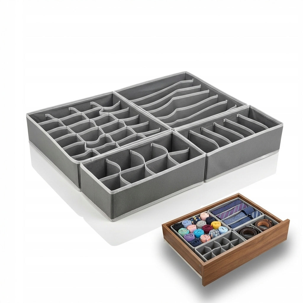 UNDERWEAR ORGANIZER closet order set of 4 pieces for wardrobe