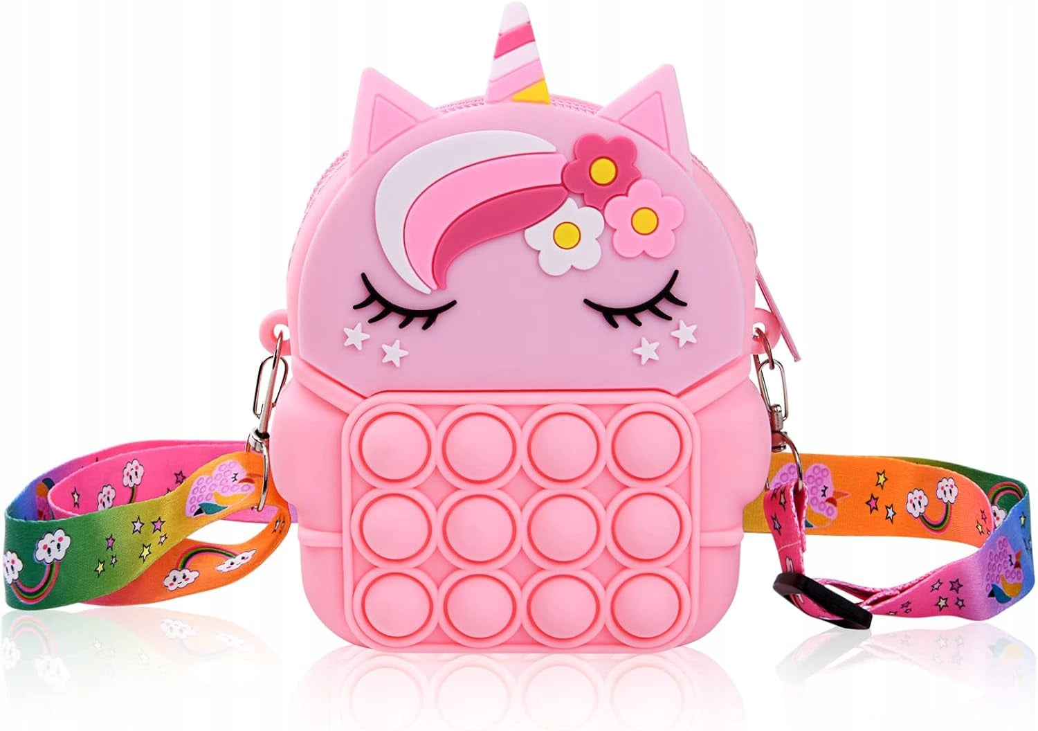 UNICORN BAG FOR GIRLS SMALL SILICONE BAG ADJUSTABLE STRAP