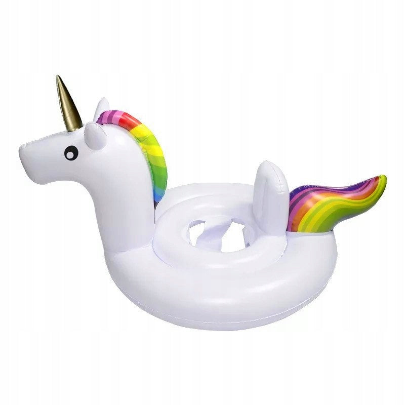 UNICORN INFLATABLE WHEEL Pontoon with Infant Seat 70cm 1-3 Years Brand Ikonka