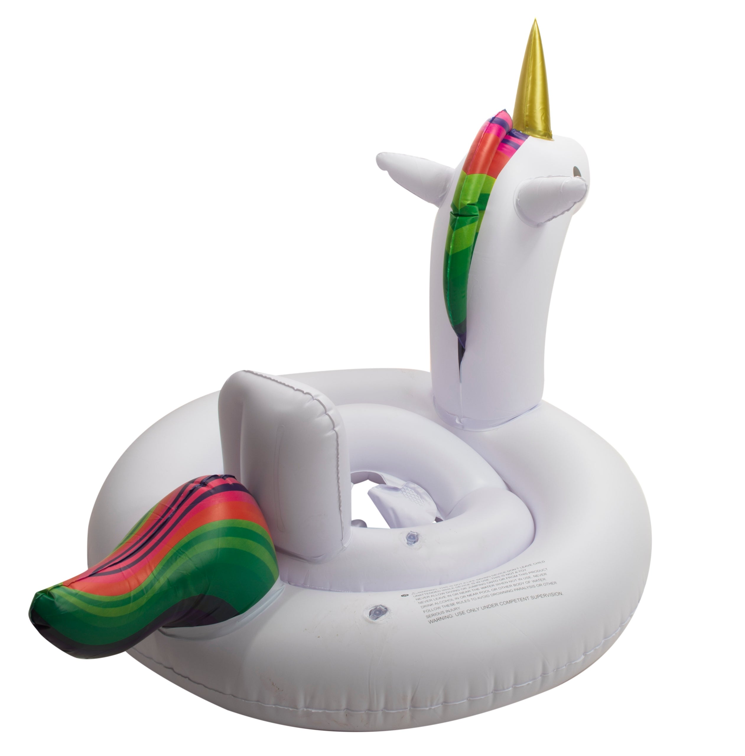 UNICORN INFLATABLE WHEEL Pontoon with Infant Seat 70cm 1-3 Years Model koło dmuchane jednorożec