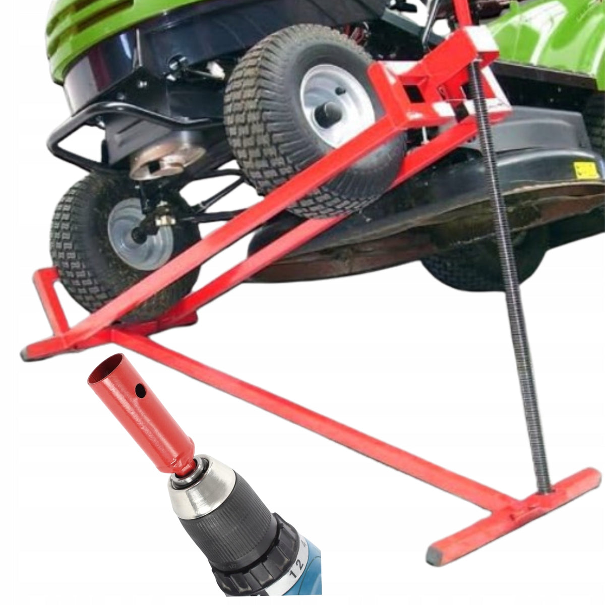 UNIFORM LEVER LIFT FOR MOWER QUADA TRACTOR ATV 400 Kg +ADAPTER Manufacturer code PODNOŚNIK