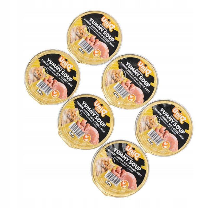 UNIQ PETS SOUP Chicken and duck broth 60g x 6pcs cat soup Packaging status original