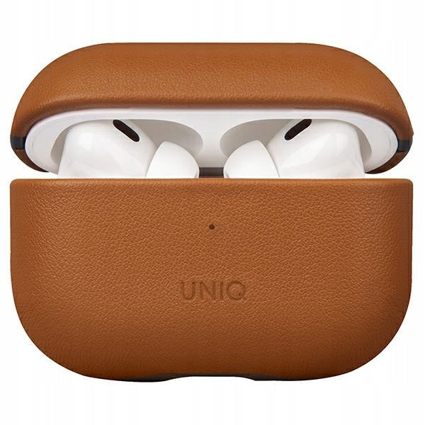 UNIQ Terra Leather Case for AirPods Pro 2nd Gen. (2022/2023), Brown