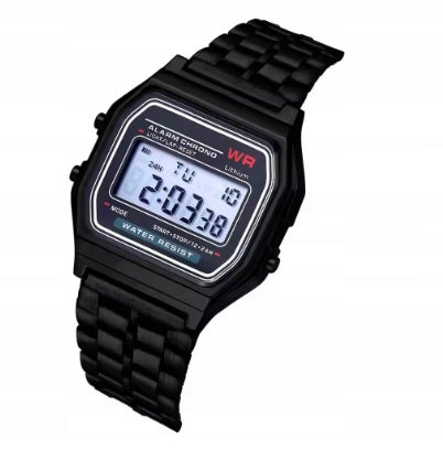 UNISEX BRACELET WATCH BLACK VINTAGE WINTAGE DIGITAL 1140