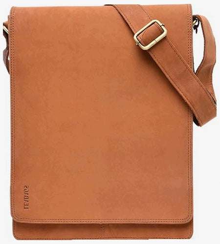 UNISEX LEATHER SHOULDER BAG LAPTOP 13 INCHES CROSSBODY FOR HOME