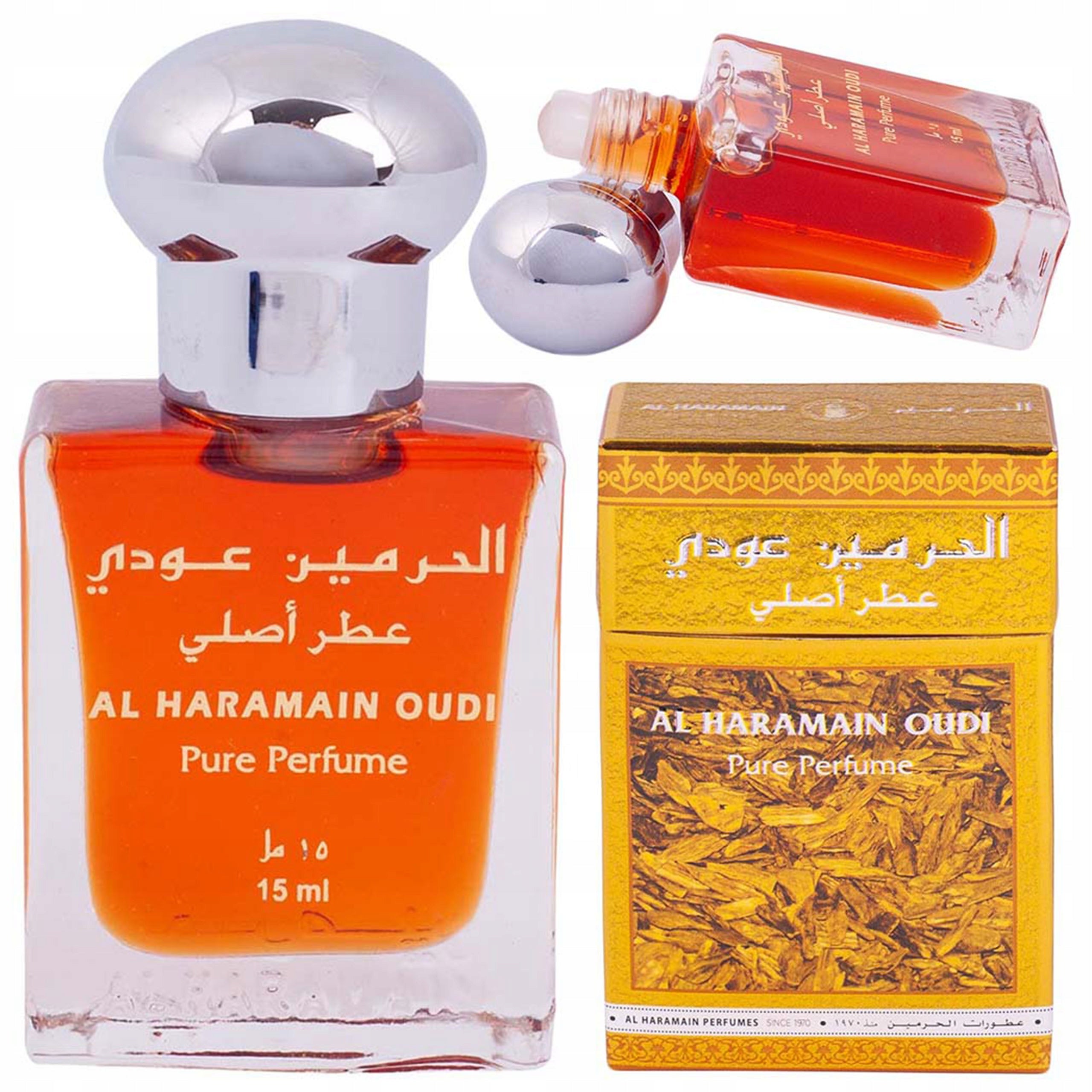 UNISEX MEN'S PERFUME AL HARAMAIN OUDI ORIGINAL ORIENTAL + SAMPLES Packaging status original
