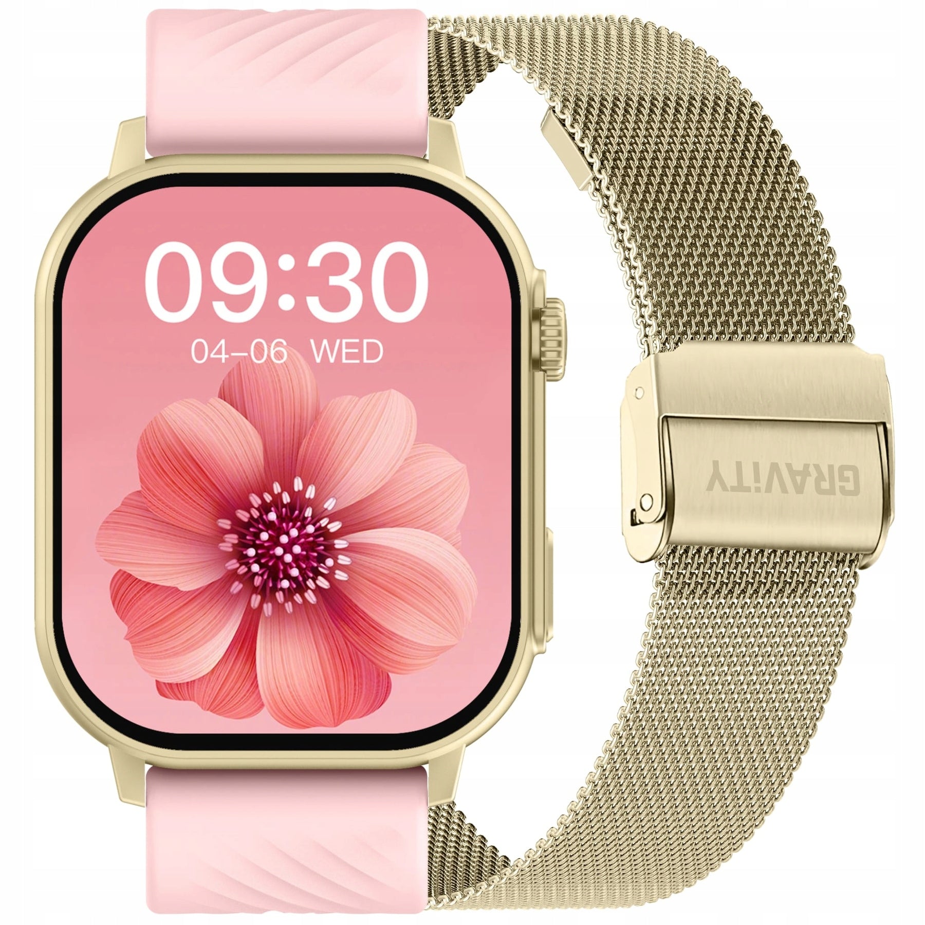 UNISEX SMARTWATCH GRAVITY GT15-7 - BLUETOOTH CALLS, ADDITIONAL STRAP + GAME Packaging status original