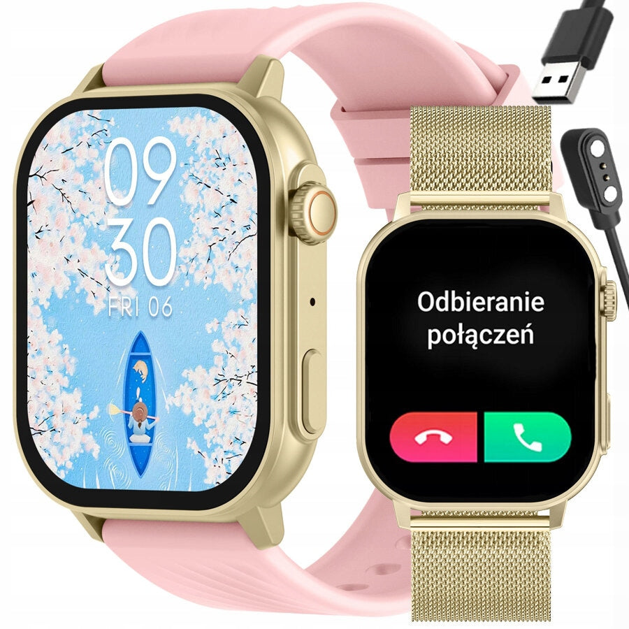 UNISEX SMARTWATCH GRAVITY GT15-7 - BLUETOOTH CALLS, ADDITIONAL STRAP + GAME