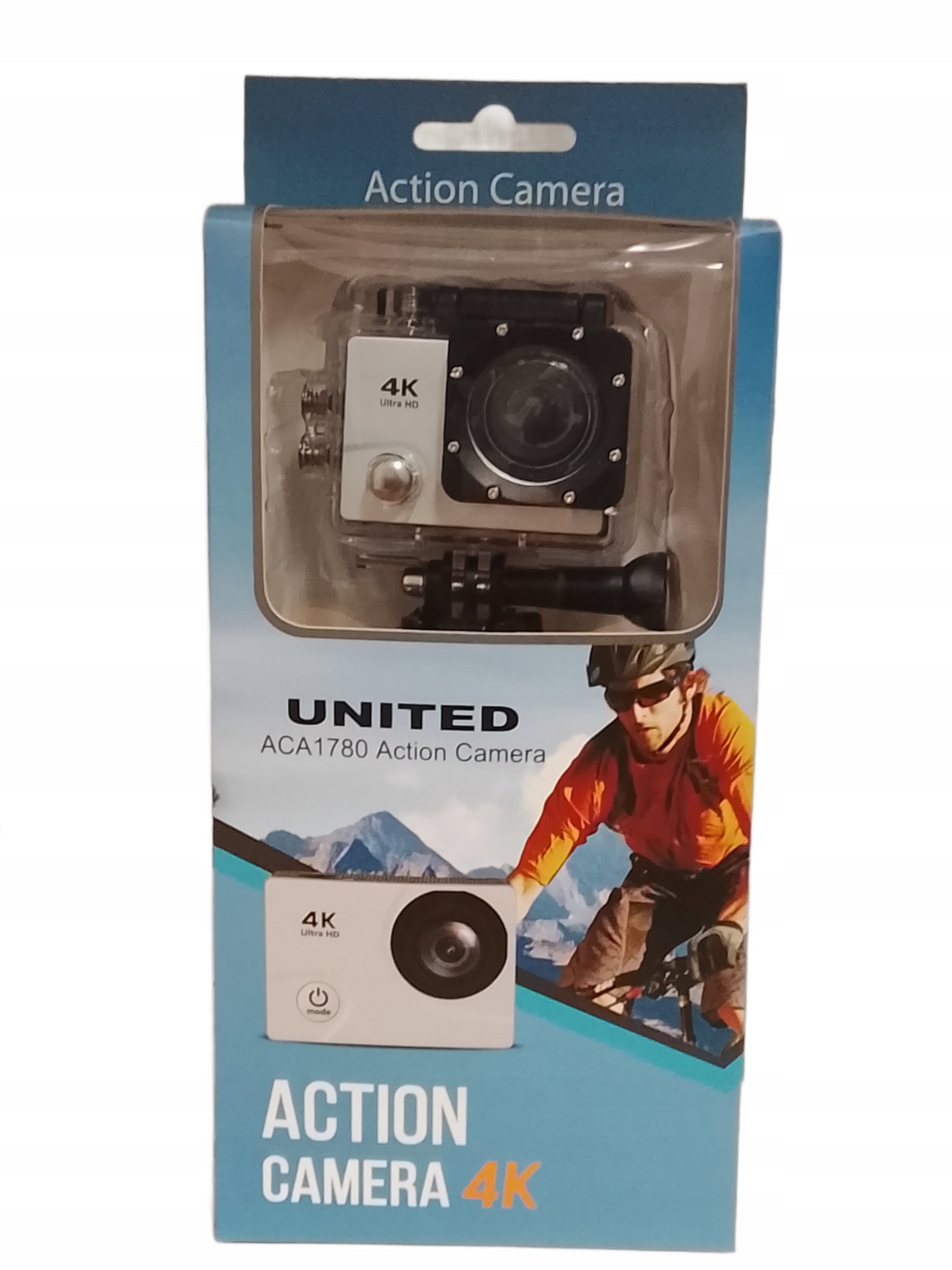 UNITED ACA1780 4K Ultra HD Sports Camera Waterproof + Accessory Kit