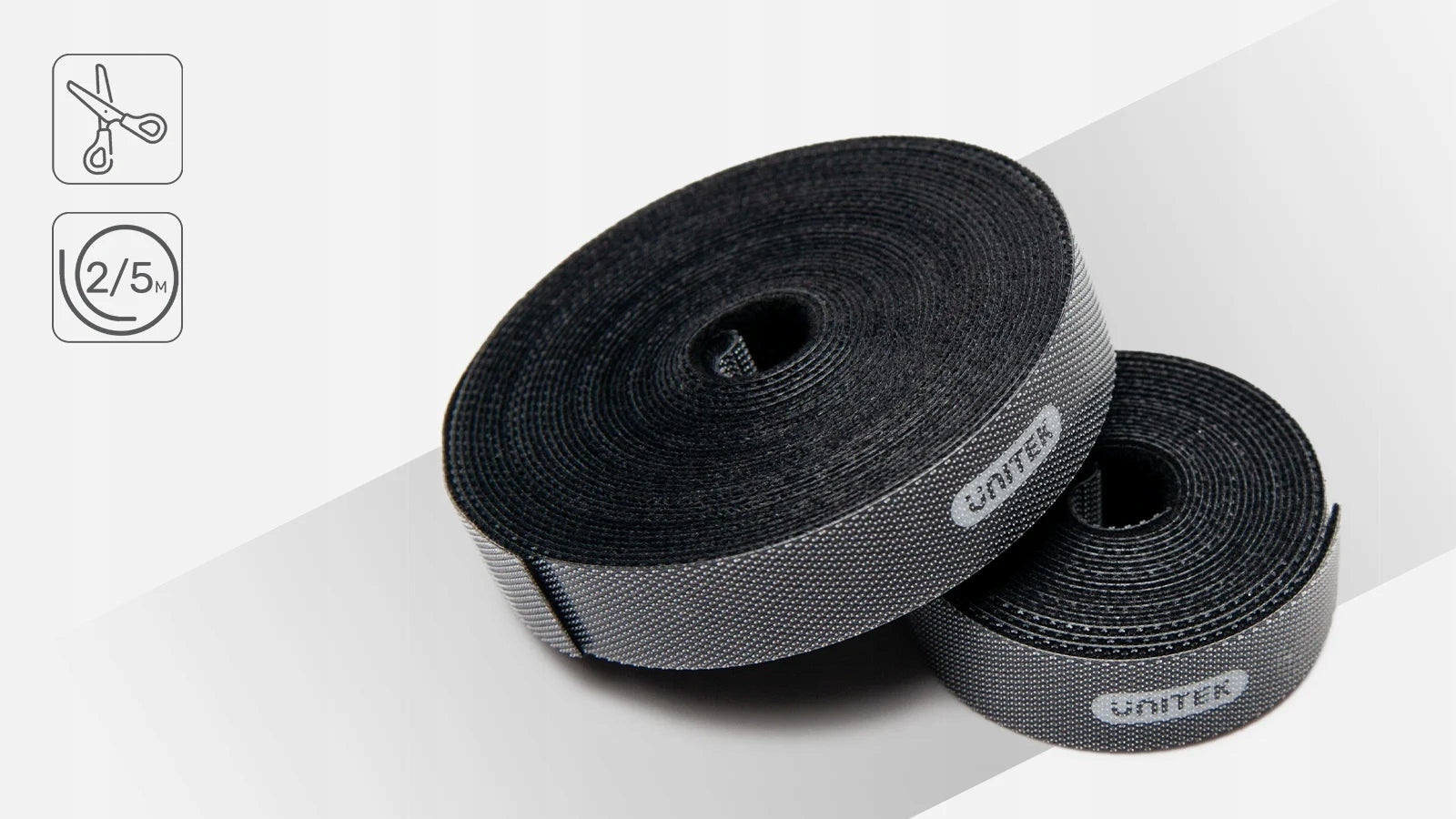 UNITEK OT142BK Velcro cable organizer Velcro tape black 5 m Model OT142BK