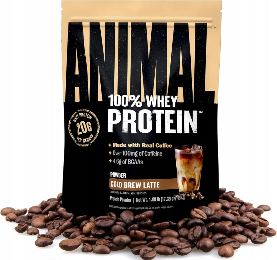 UNIVERSAL ANIMAL 100% WHEY PROTEIN 493g Cold Brew Latte Coffee