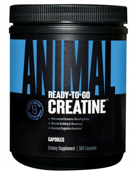 UNIVERSAL ANIMAL CREATINE MONOHYDRATE CREATINE STRONG STRENGTH PURE 300 capsules Expiration date not specified