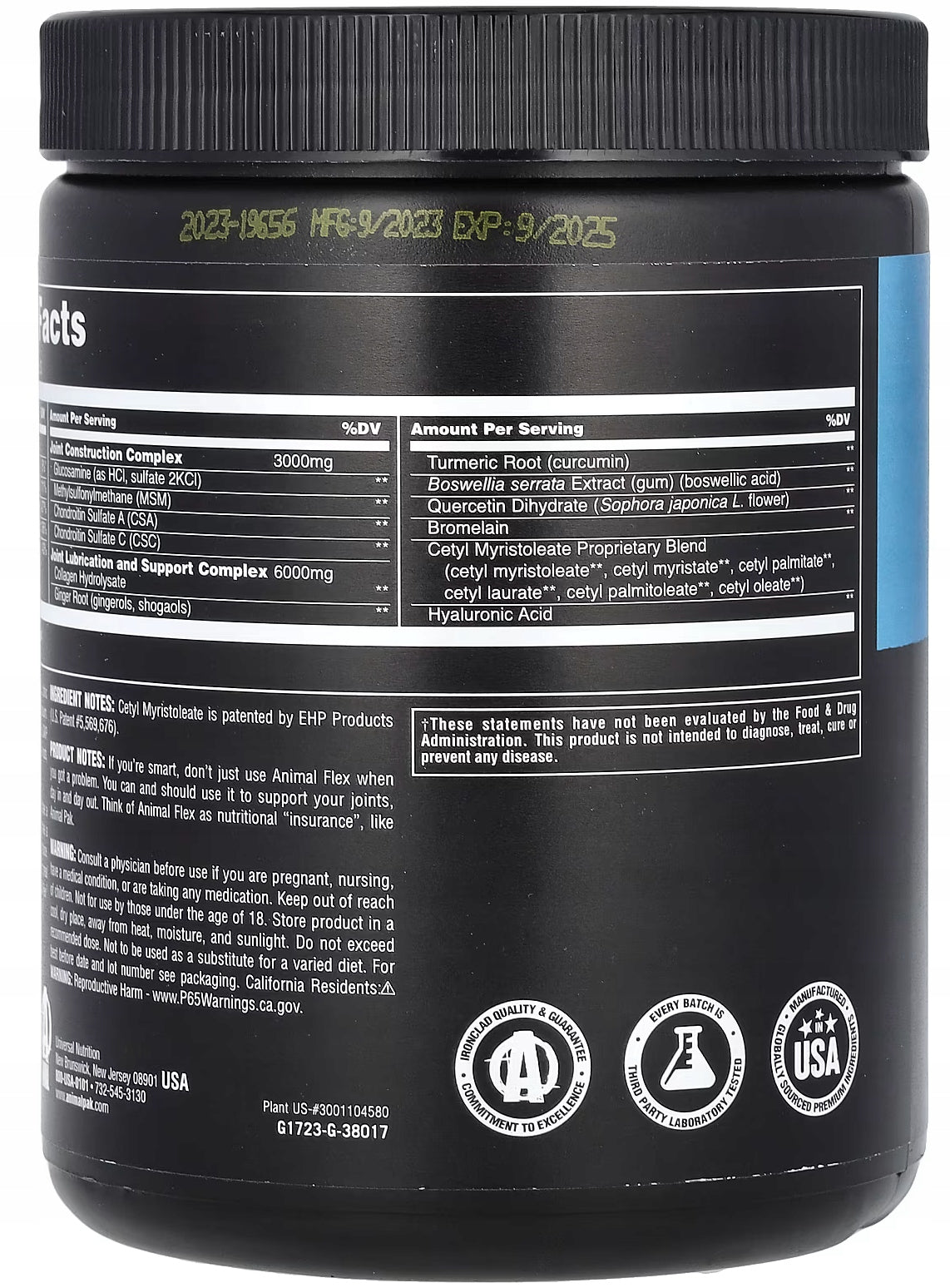 UNIVERSAL ANIMAL FLEX Powder Joints Ligaments Regeneration MSM 30Serving Orange Packaging status original