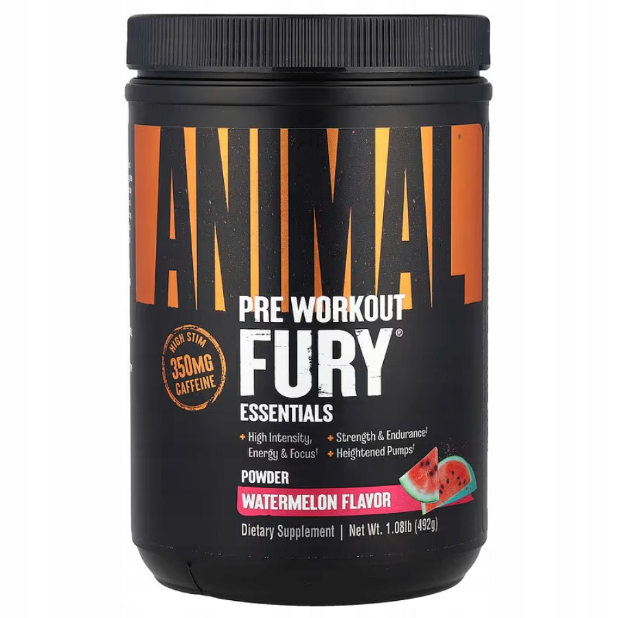 UNIVERSAL ANIMAL FURY WATERMELON 492G PRE-WORKOUT - Watermelon Flavor