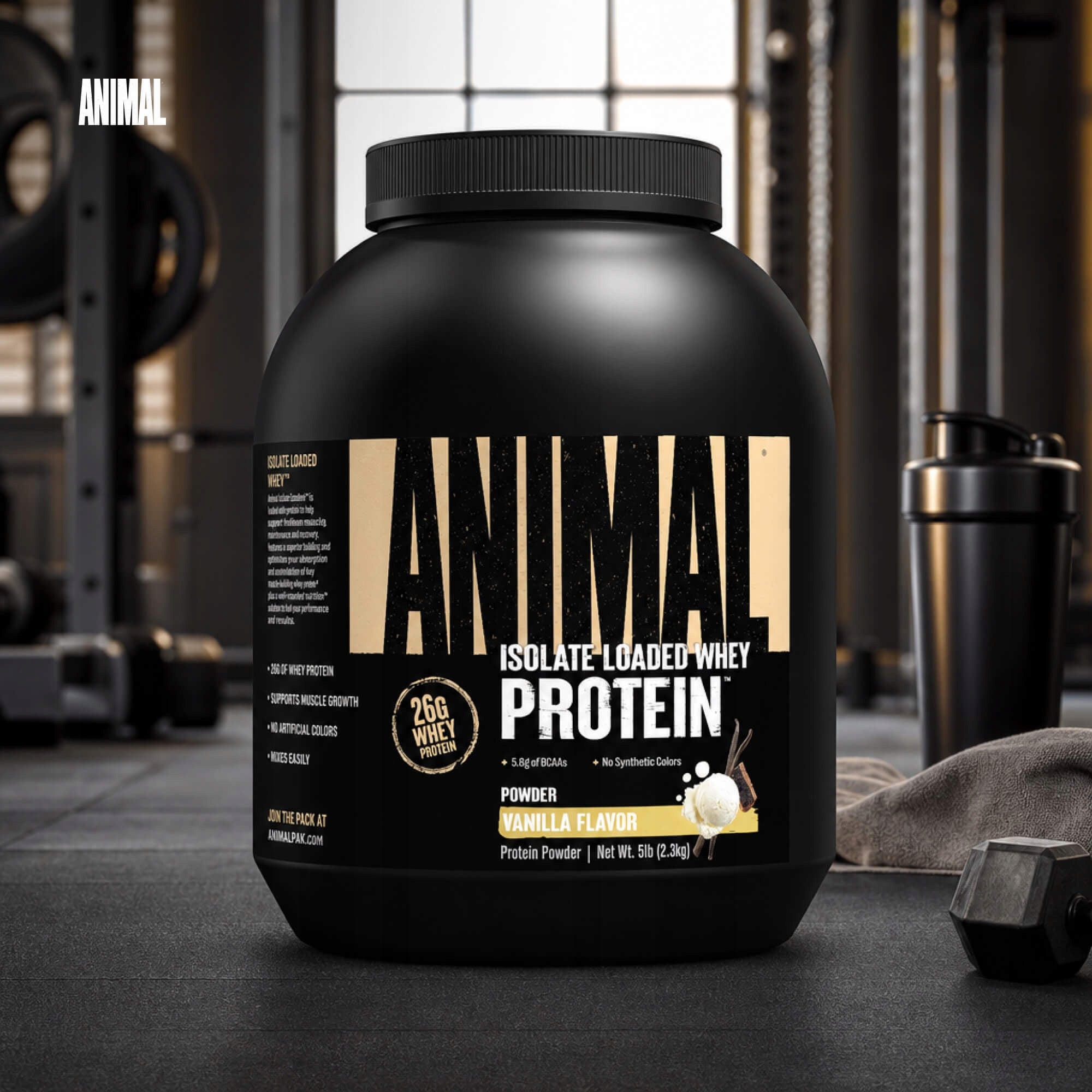 UNIVERSAL ANIMAL ISOLATE LOADED WHEY PROTEIN 2300g PROTEIN WPI + WPC ISOLATE Expiration date at least 1 year from the date of purchase