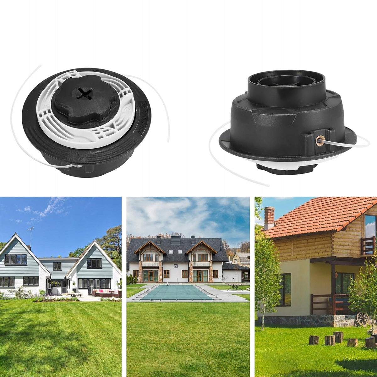 UNIVERSAL AUTOMATIC HEAD M8 x 1.25 FOR TRIMMER COMBUSTION SCYTHE Diameter 2.4 mm