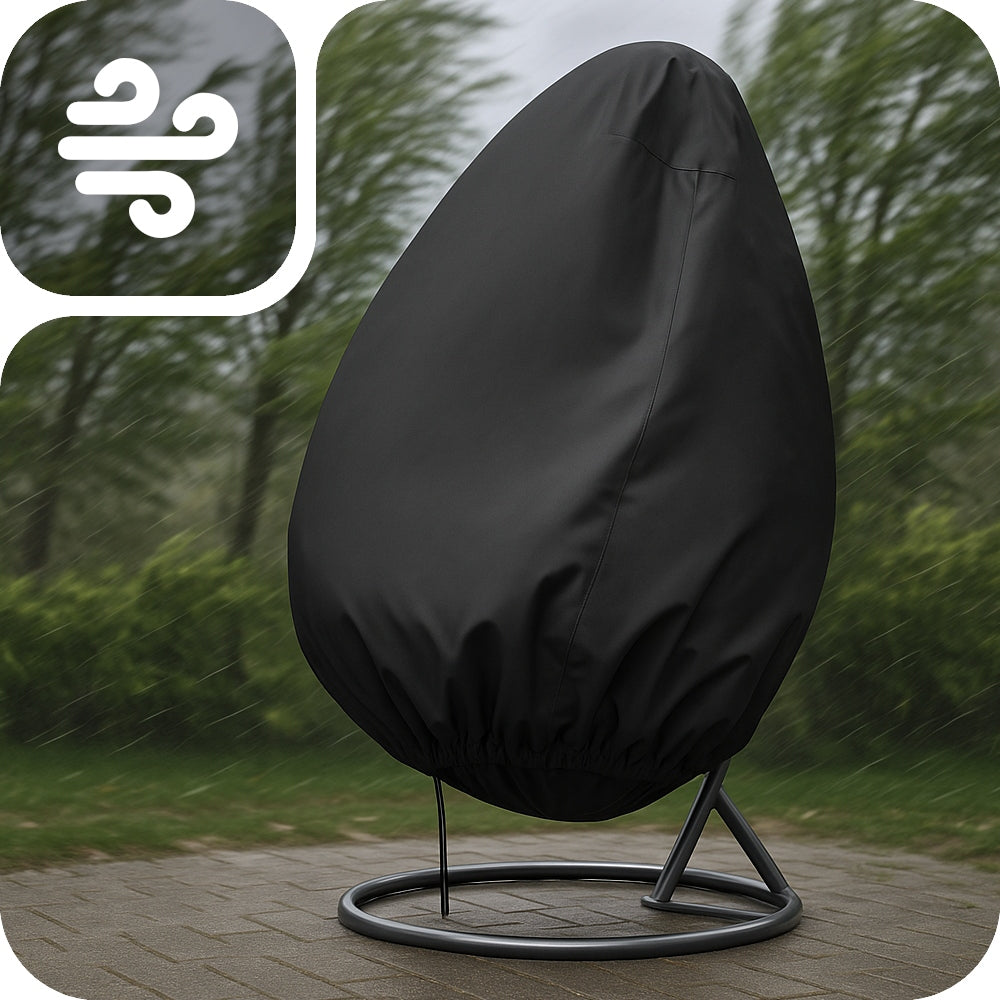 UNIVERSAL BASKET COVER ARMCHAIR HANGING COCOON GARDEN SWING BLACK Color black