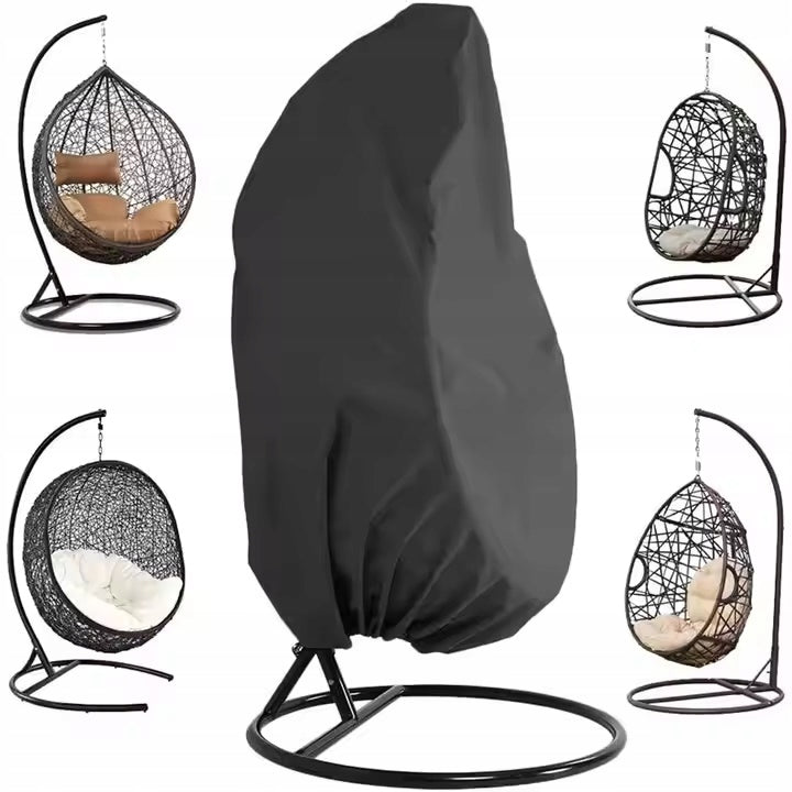UNIVERSAL BASKET COVER ARMCHAIR HANGING COCOON GARDEN SWING BLACK Packaging status original
