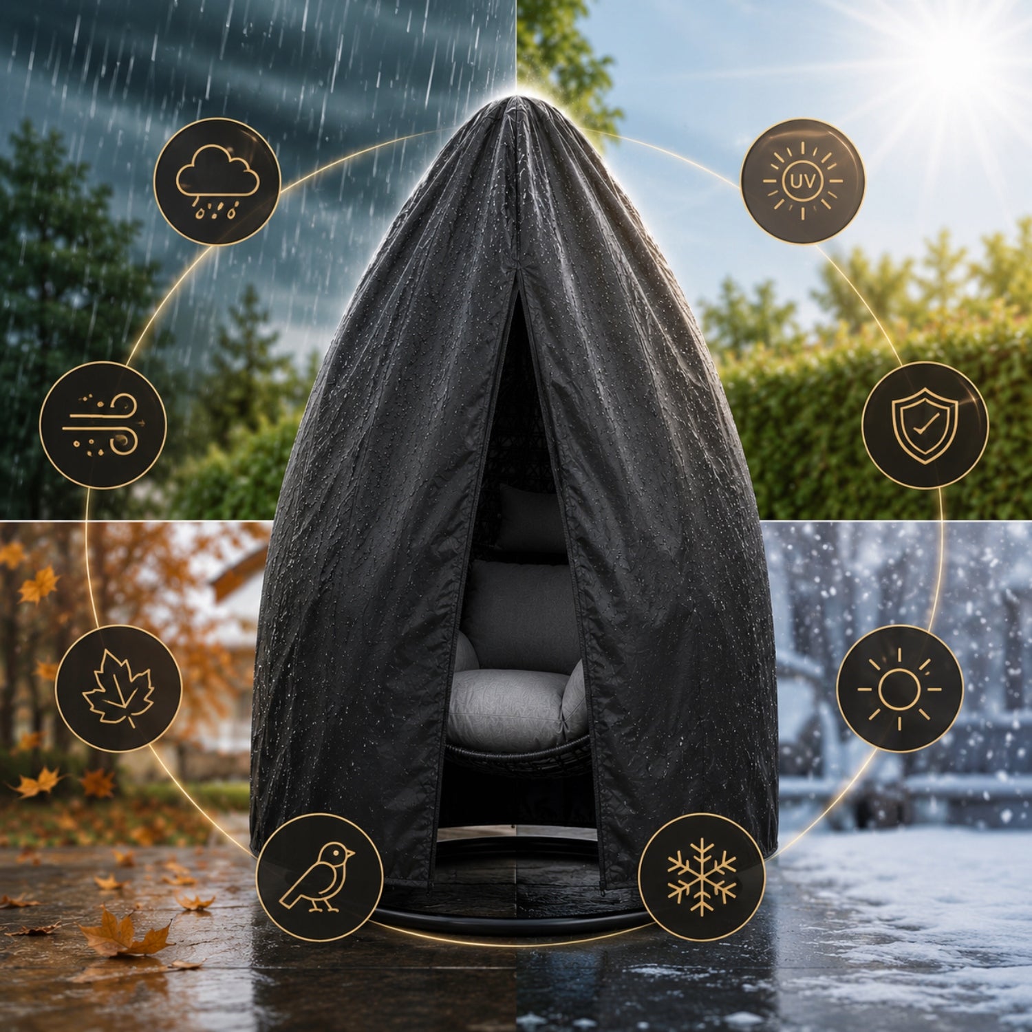 UNIVERSAL BASKET COVER CHAIR HANGING COCOON SWING COVER Manufacturer MEMFLOW