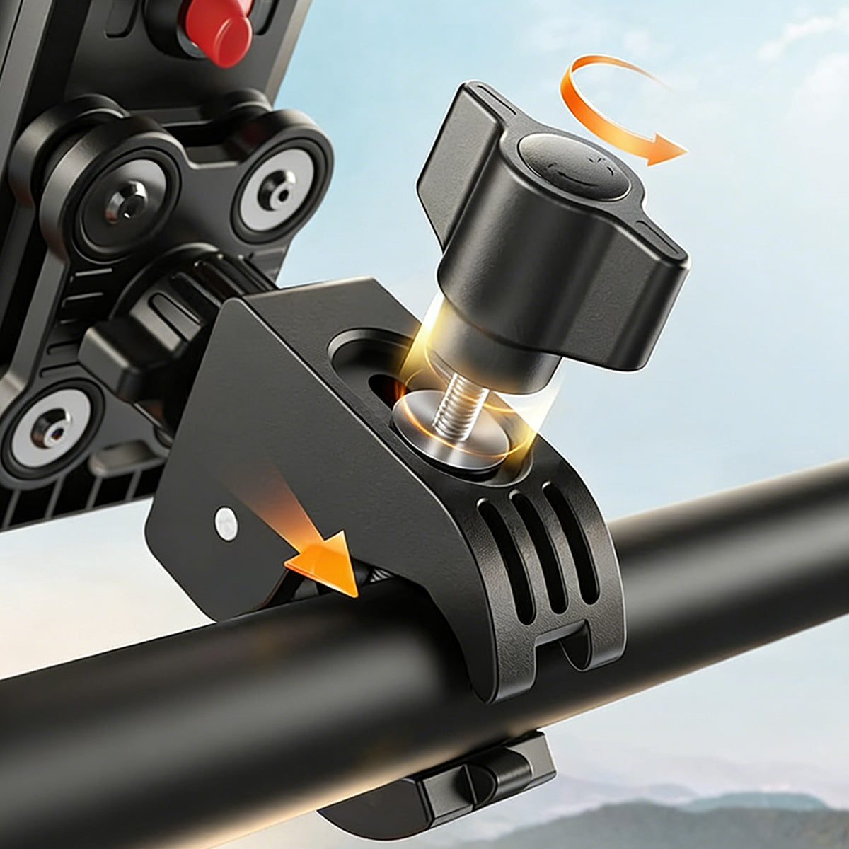 UNIVERSAL BICYCLE HOLDER FOR ANTI-SHOCK HANDLEBAR 360° Model 4059664845072